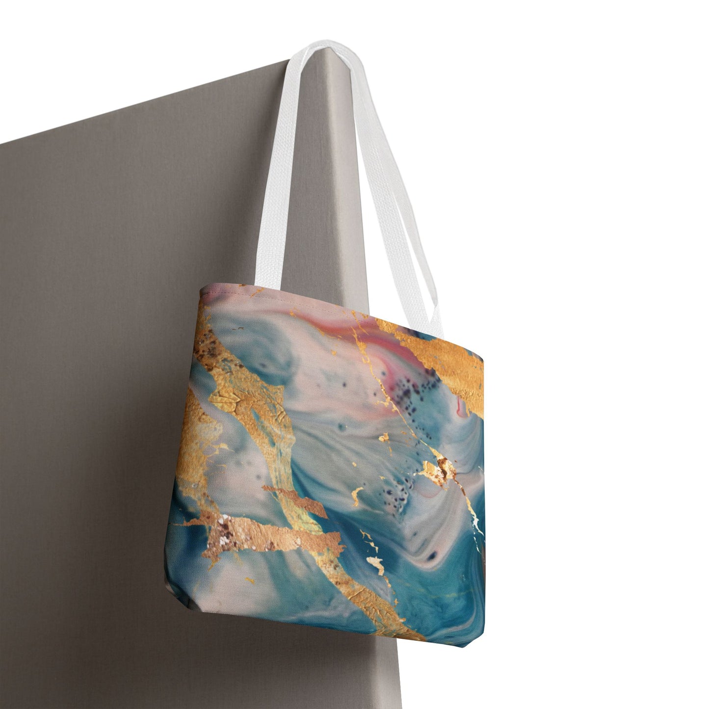 Mystic Gold Foil Watercolor Tote Bag