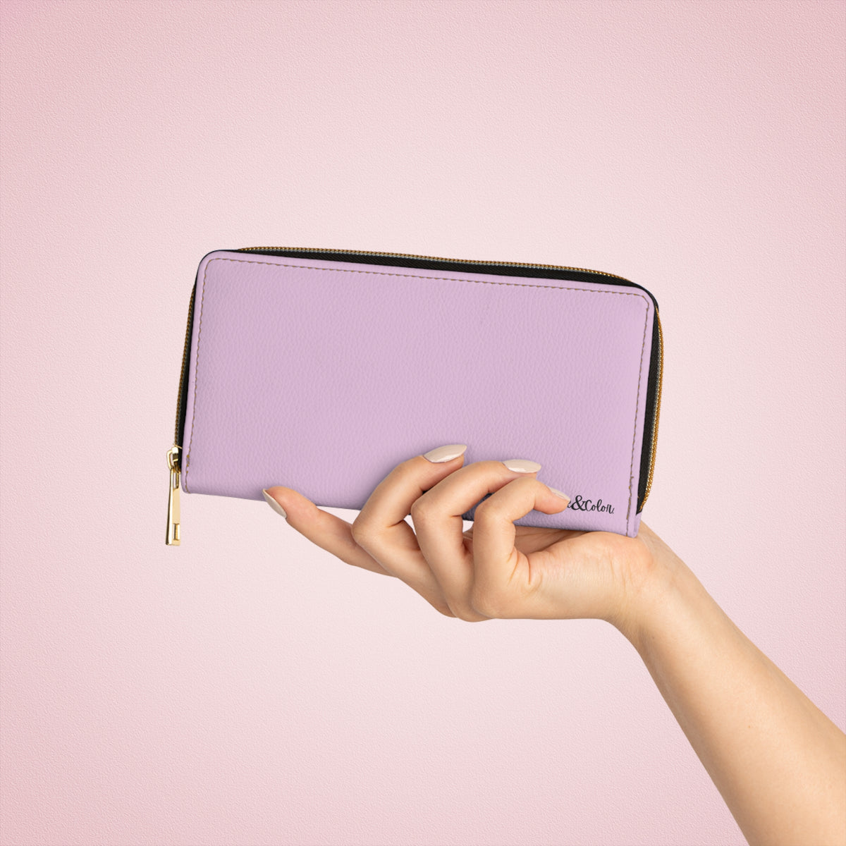 Pink Zip-Around Wallet
