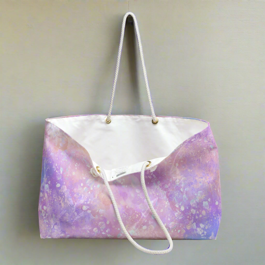 Violet Skies Pink and Purple Weekender Bag