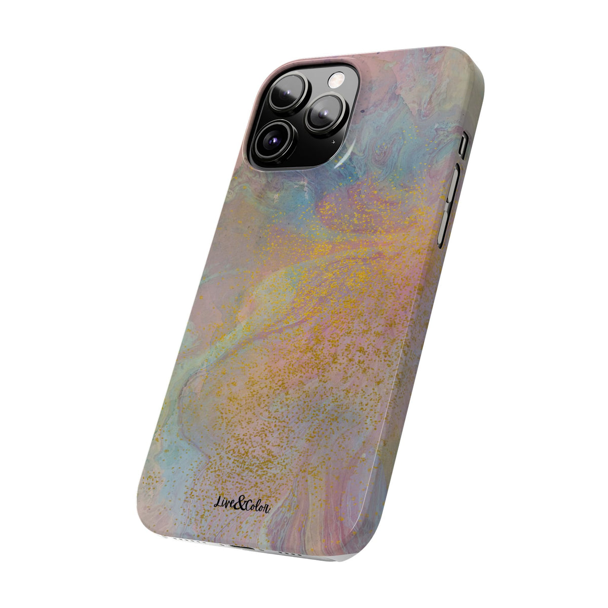 Pastel Abstract Watercolor Slim Phone Case