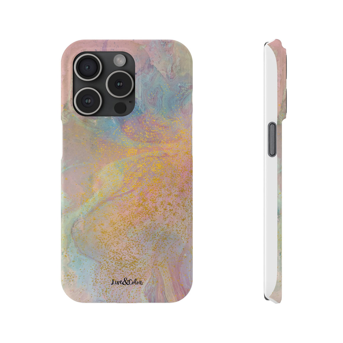 Pastel Abstract Watercolor Slim Phone Case