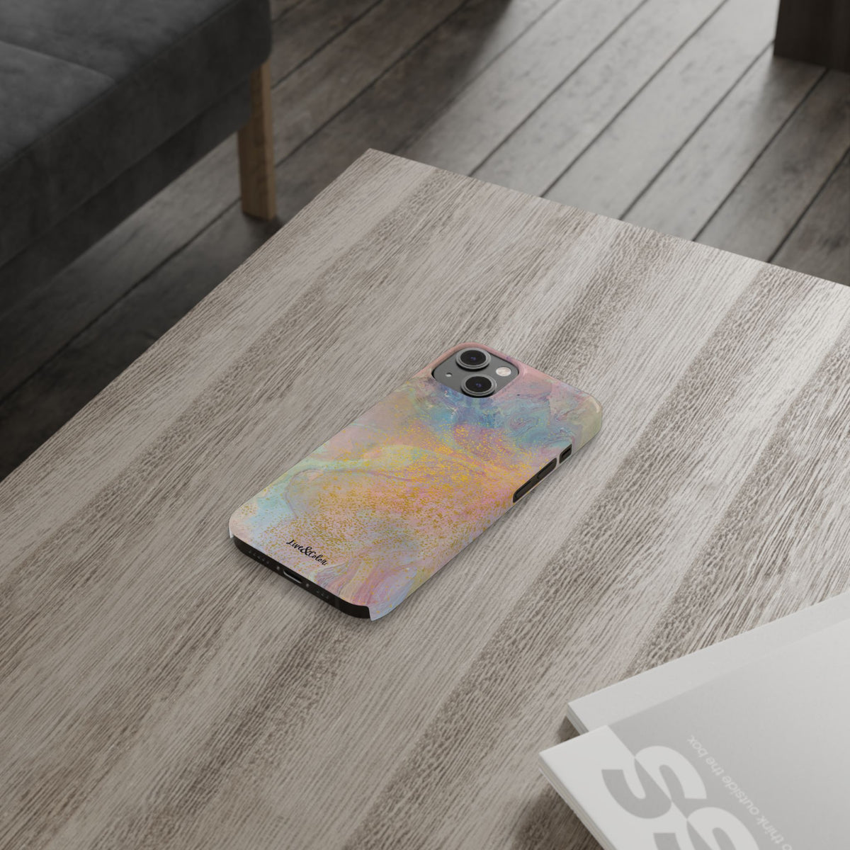 Pastel Abstract Watercolor Slim Phone Case