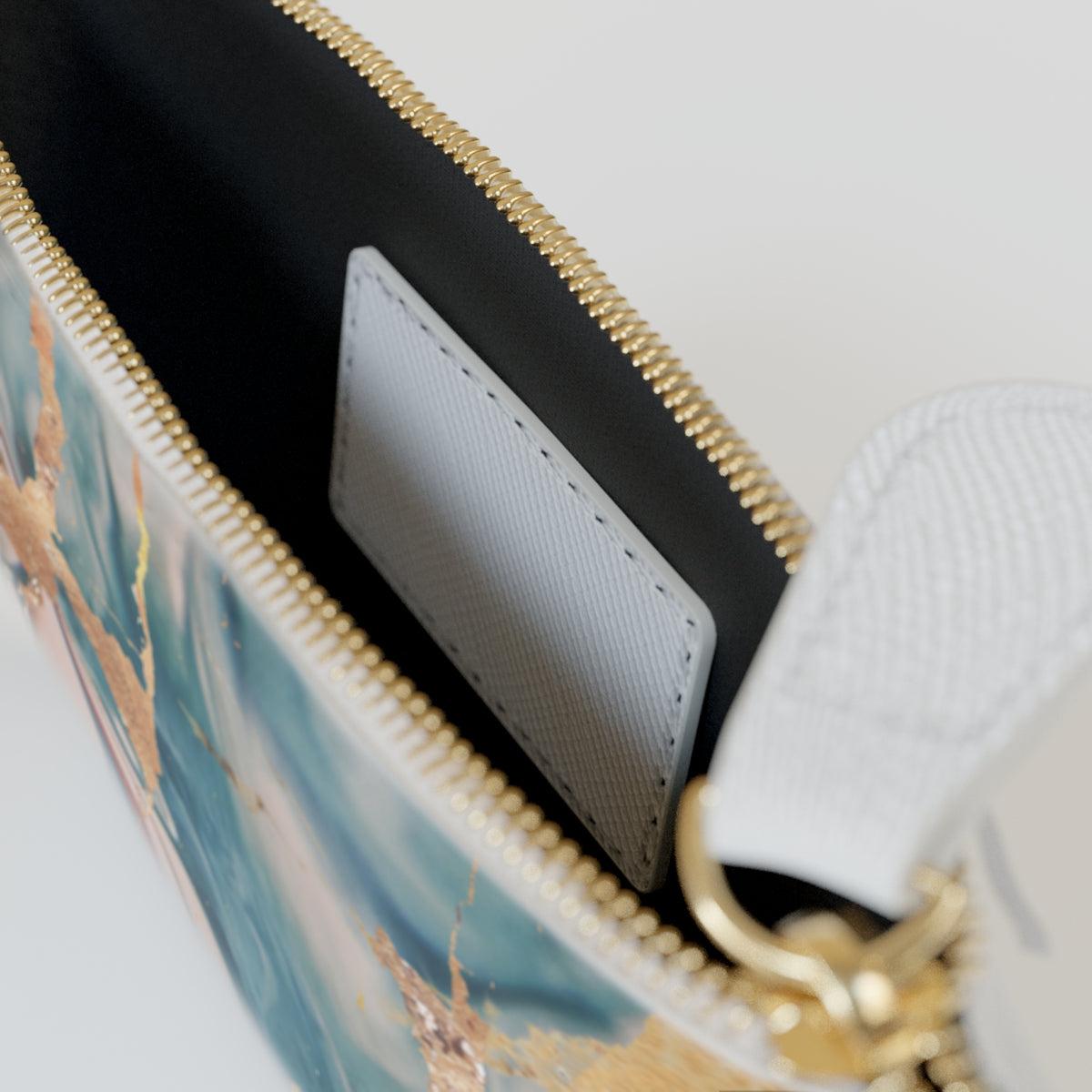 Mystic Gold Foil Watercolor Clutch (Mini)