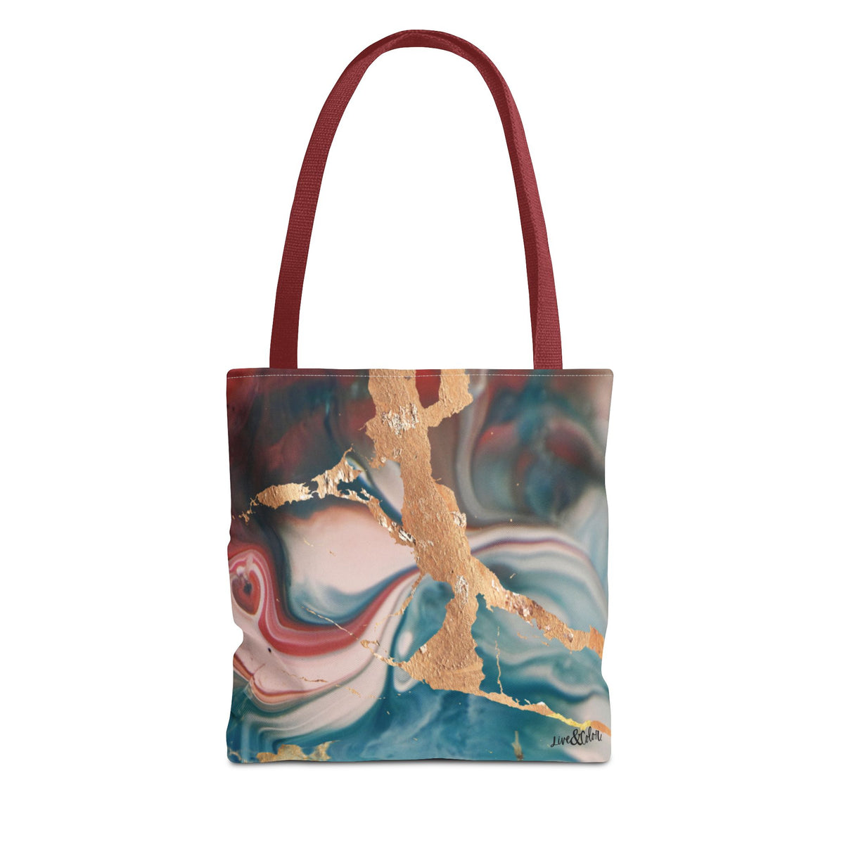 Mystic Gold Foil Watercolor Tote Bag