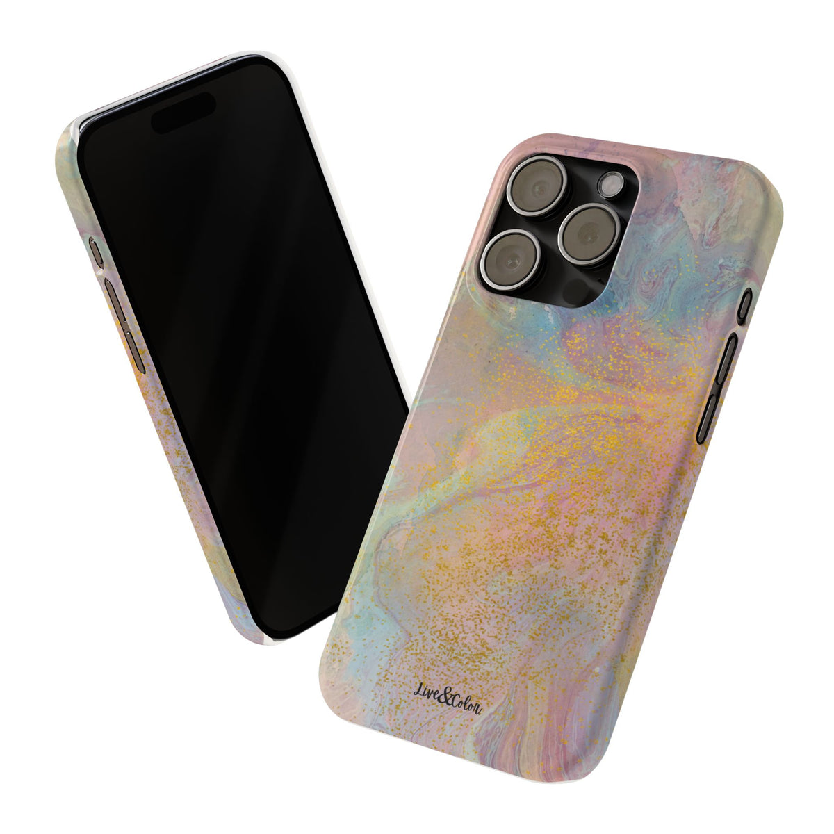 Pastel Abstract Watercolor Slim Phone Case