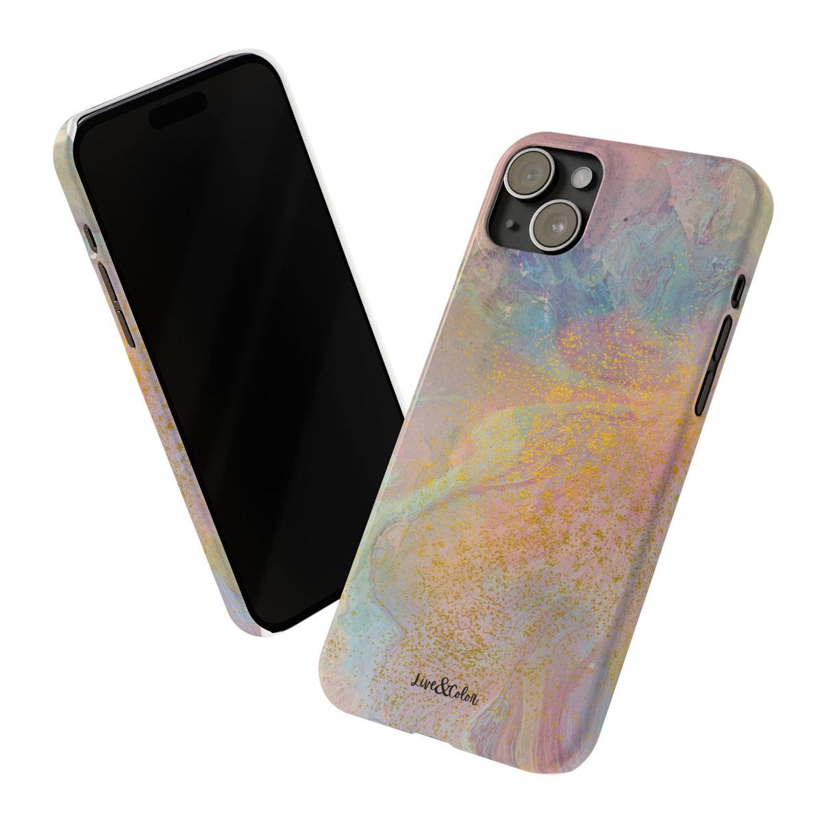 Pastel Abstract Watercolor Slim Phone Case