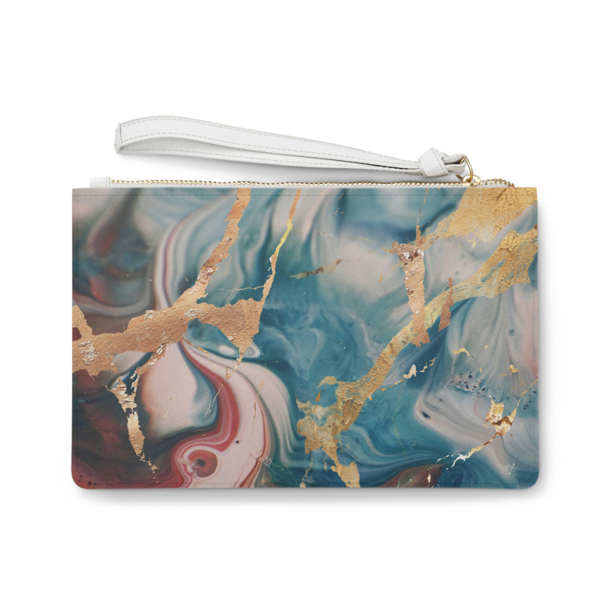 Mystic Gold Foil Watercolor Clutch (Original)
