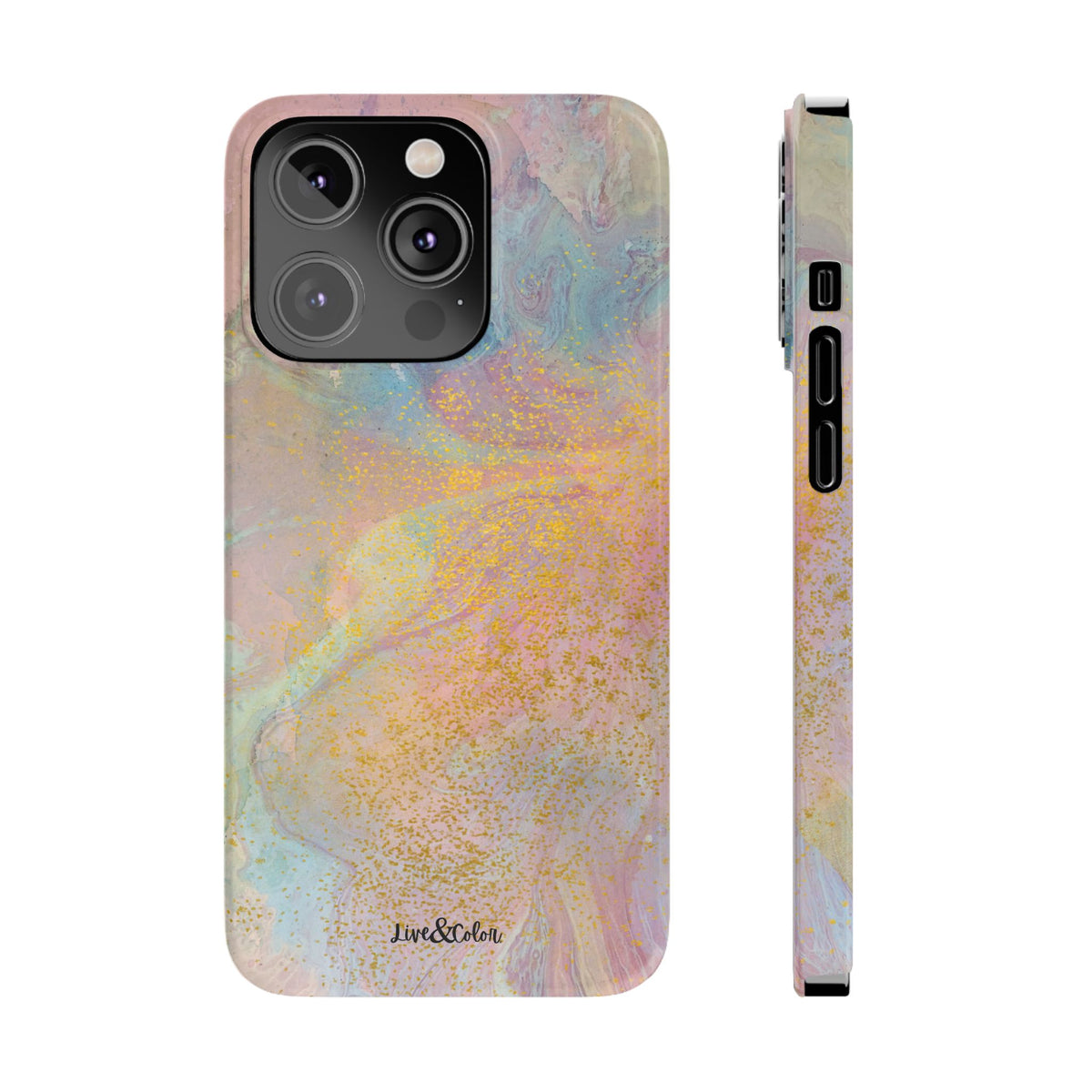 Pastel Abstract Watercolor Slim Phone Case