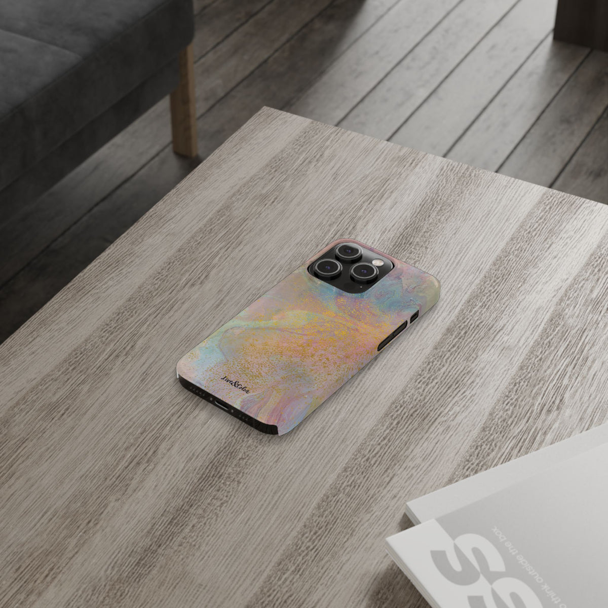Pastel Abstract Watercolor Slim Phone Case