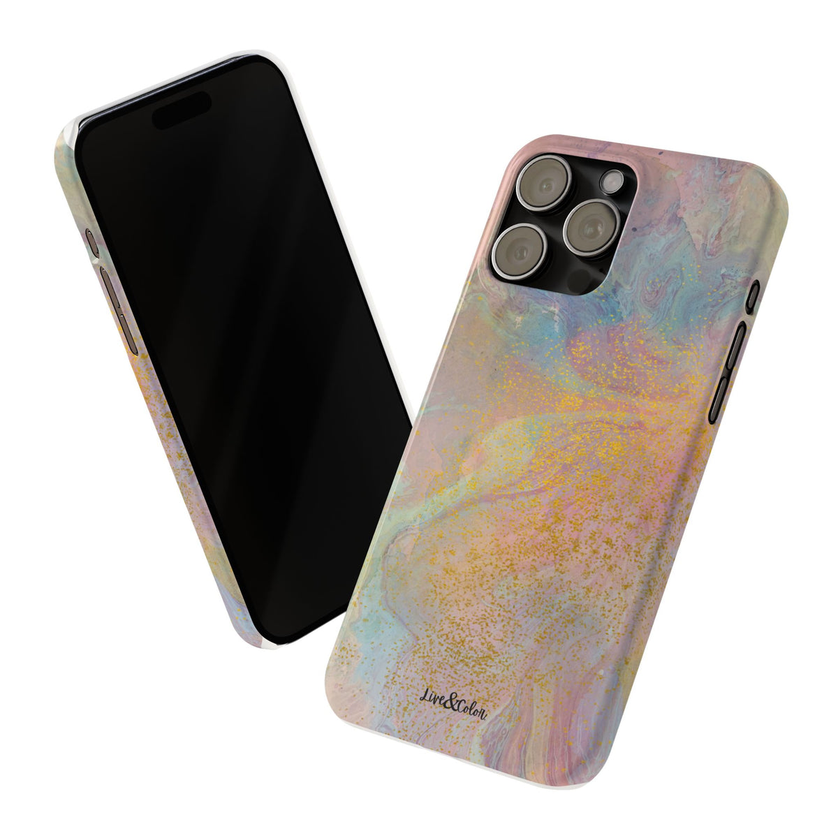 Pastel Abstract Watercolor Slim Phone Case