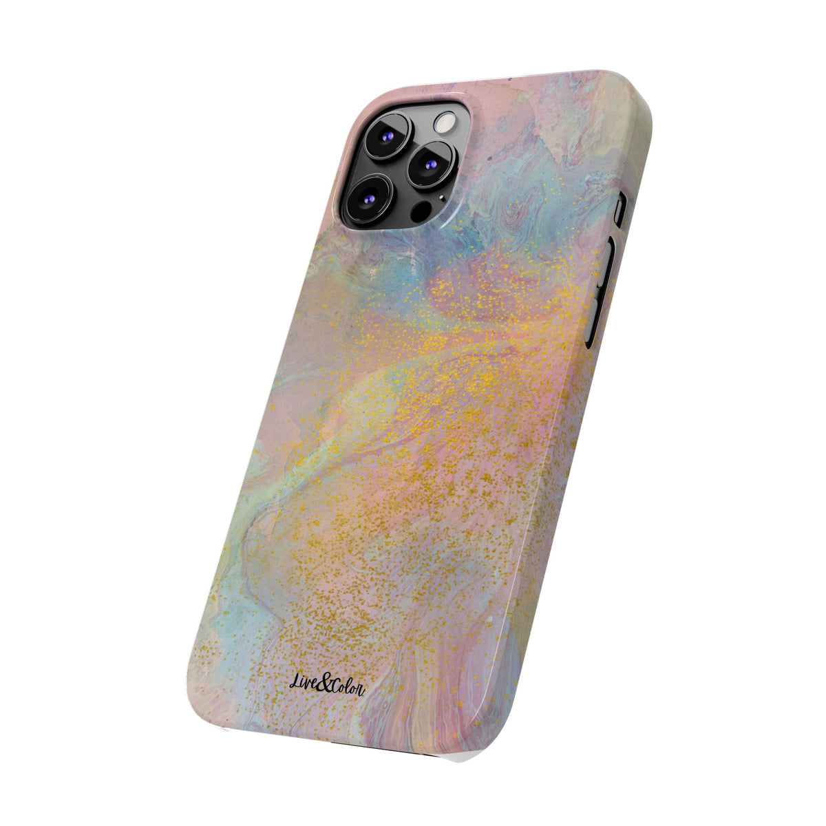 Pastel Abstract Watercolor Slim Phone Case