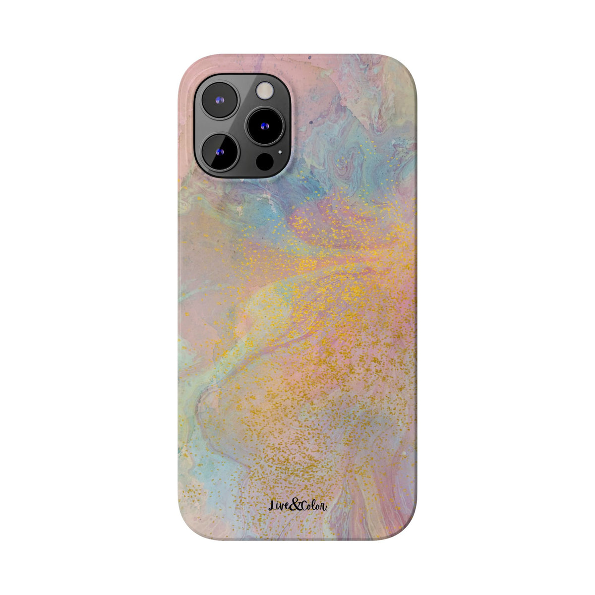 Pastel Abstract Watercolor Slim Phone Case