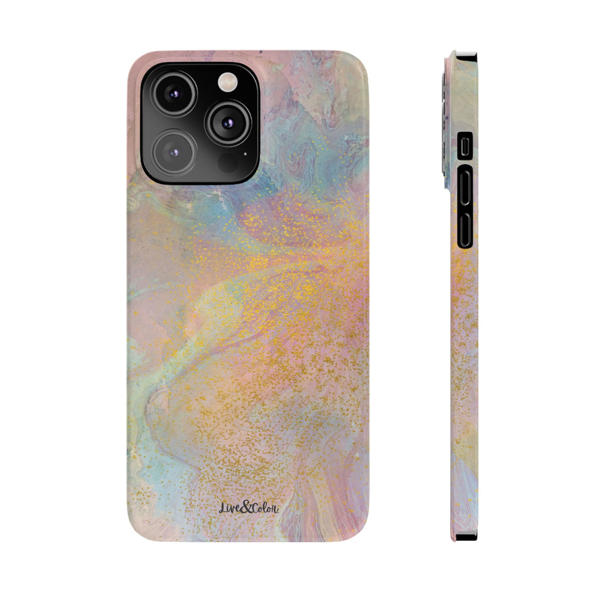 Pastel Abstract Watercolor Slim Phone Case