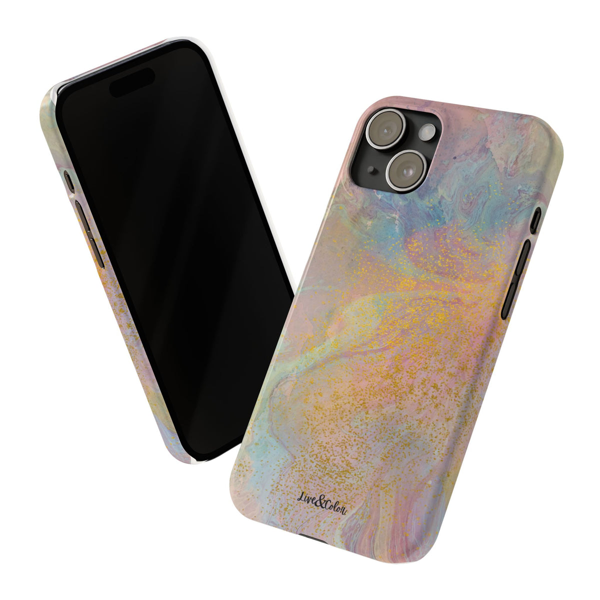 Pastel Abstract Watercolor Slim Phone Case