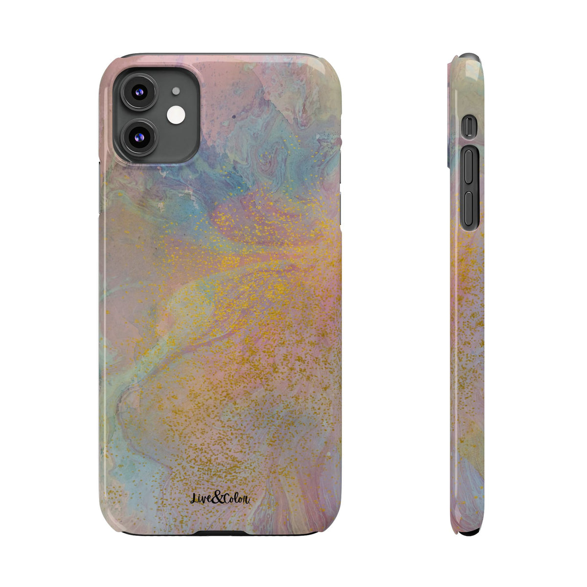 Pastel Abstract Watercolor Slim Phone Case