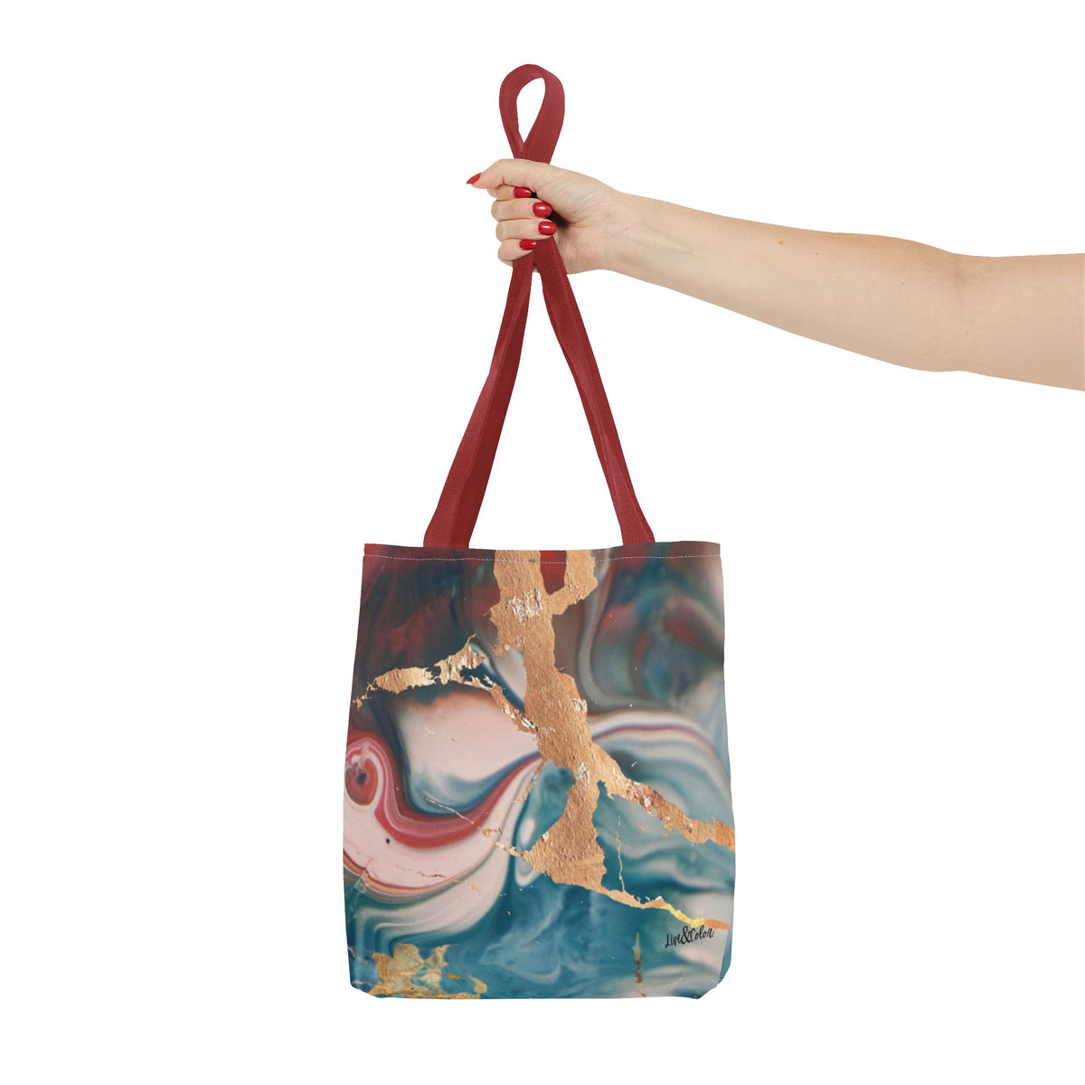 Mystic Gold Foil Watercolor Tote Bag