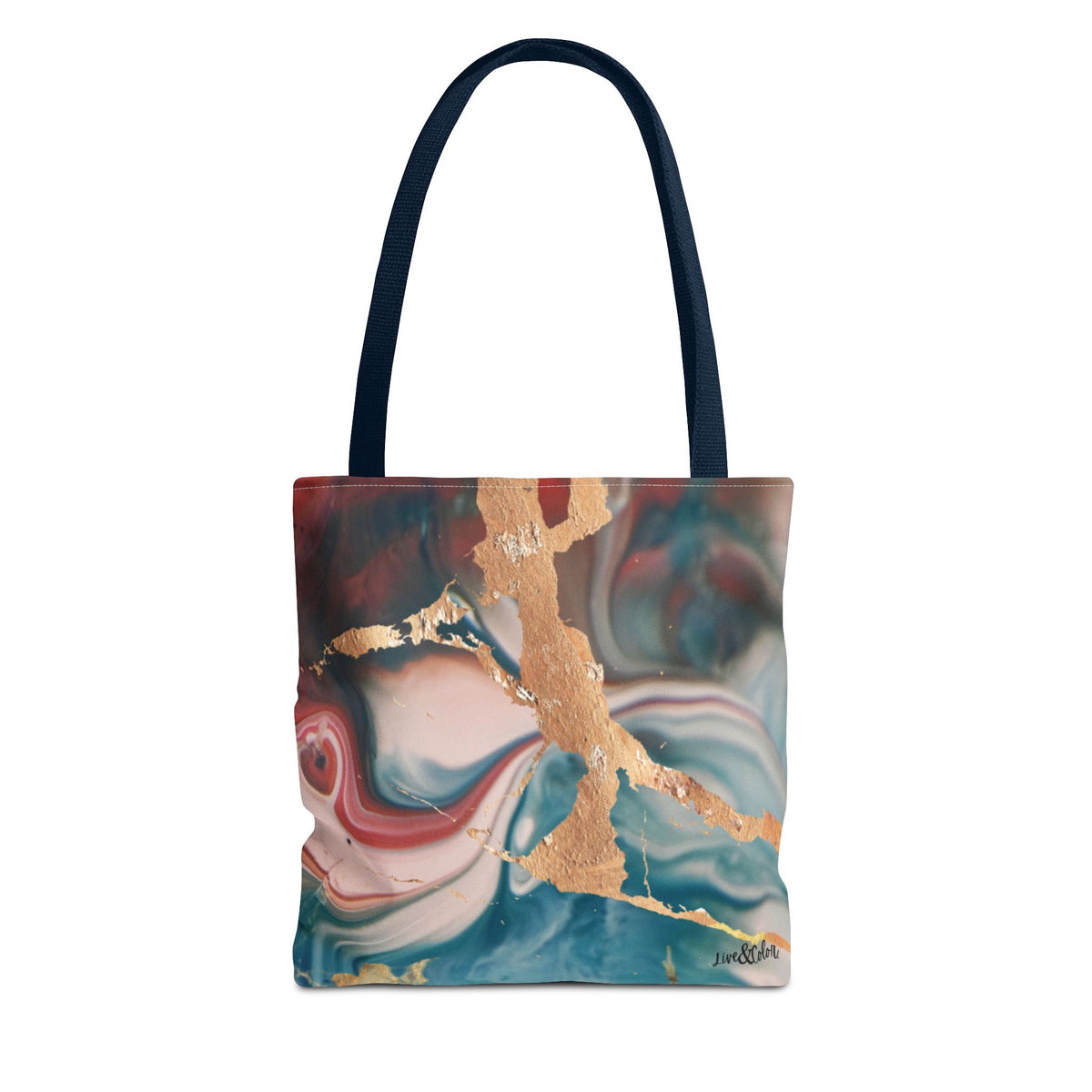 Mystic Gold Foil Watercolor Tote Bag