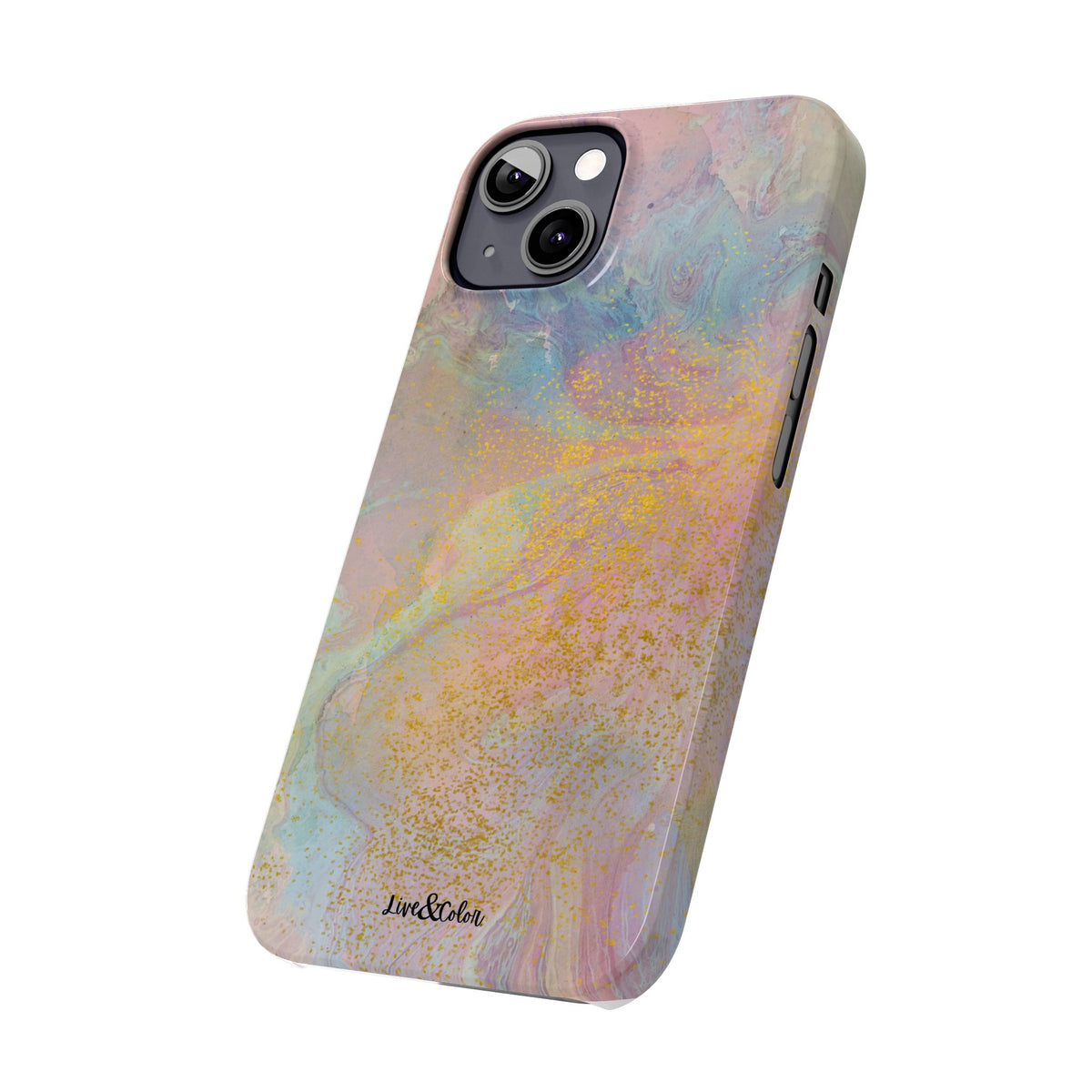 Pastel Abstract Watercolor Slim Phone Case
