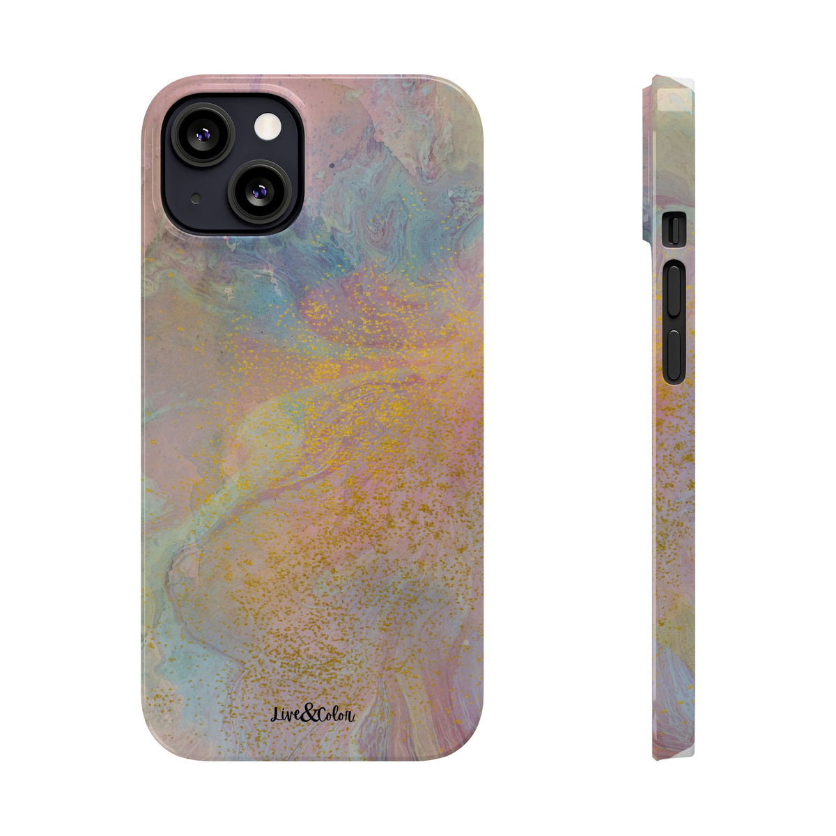 Pastel Abstract Watercolor Slim Phone Case