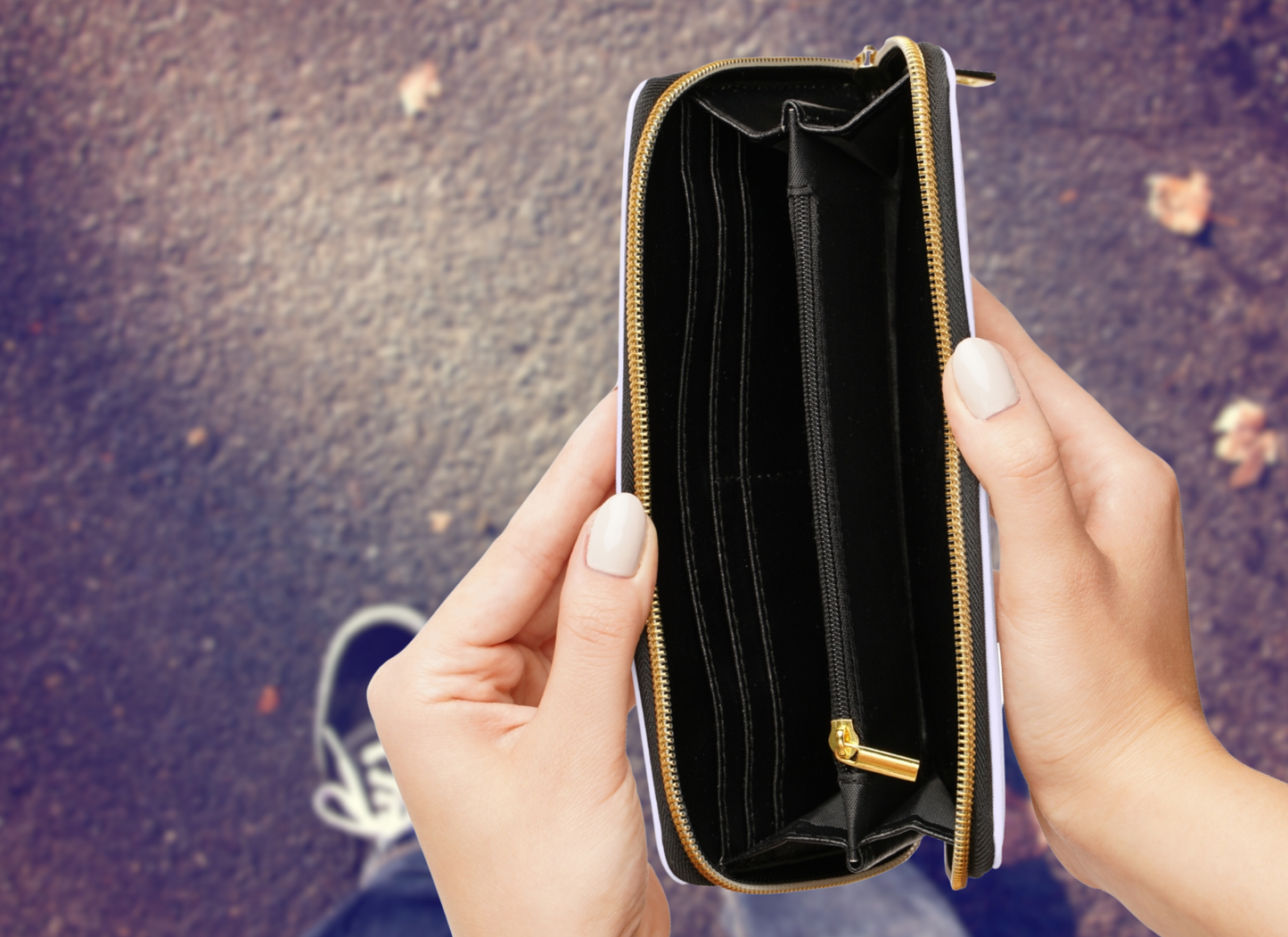 Zipper Wallet Violet