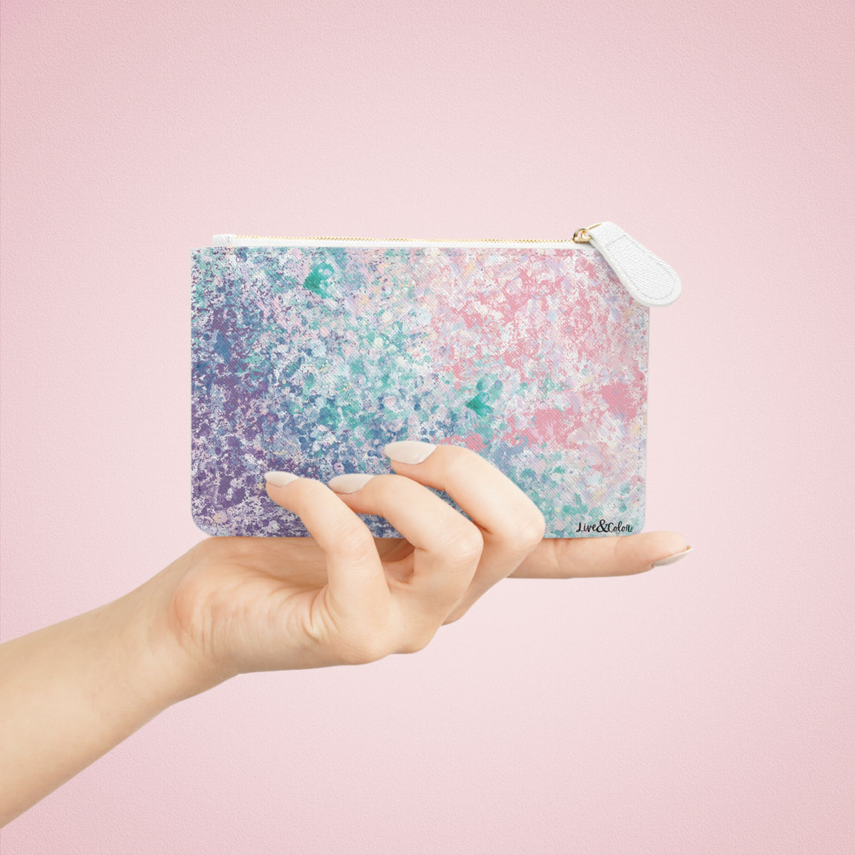 Mermaid Watercolor Clutch (Mini)