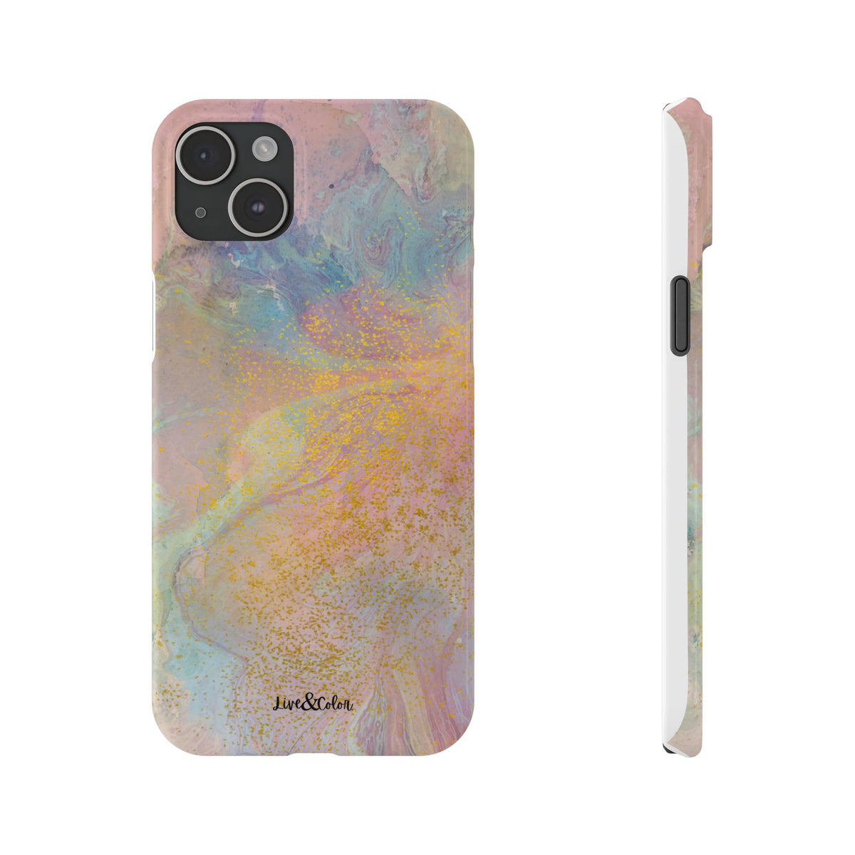 Pastel Abstract Watercolor Slim Phone Case