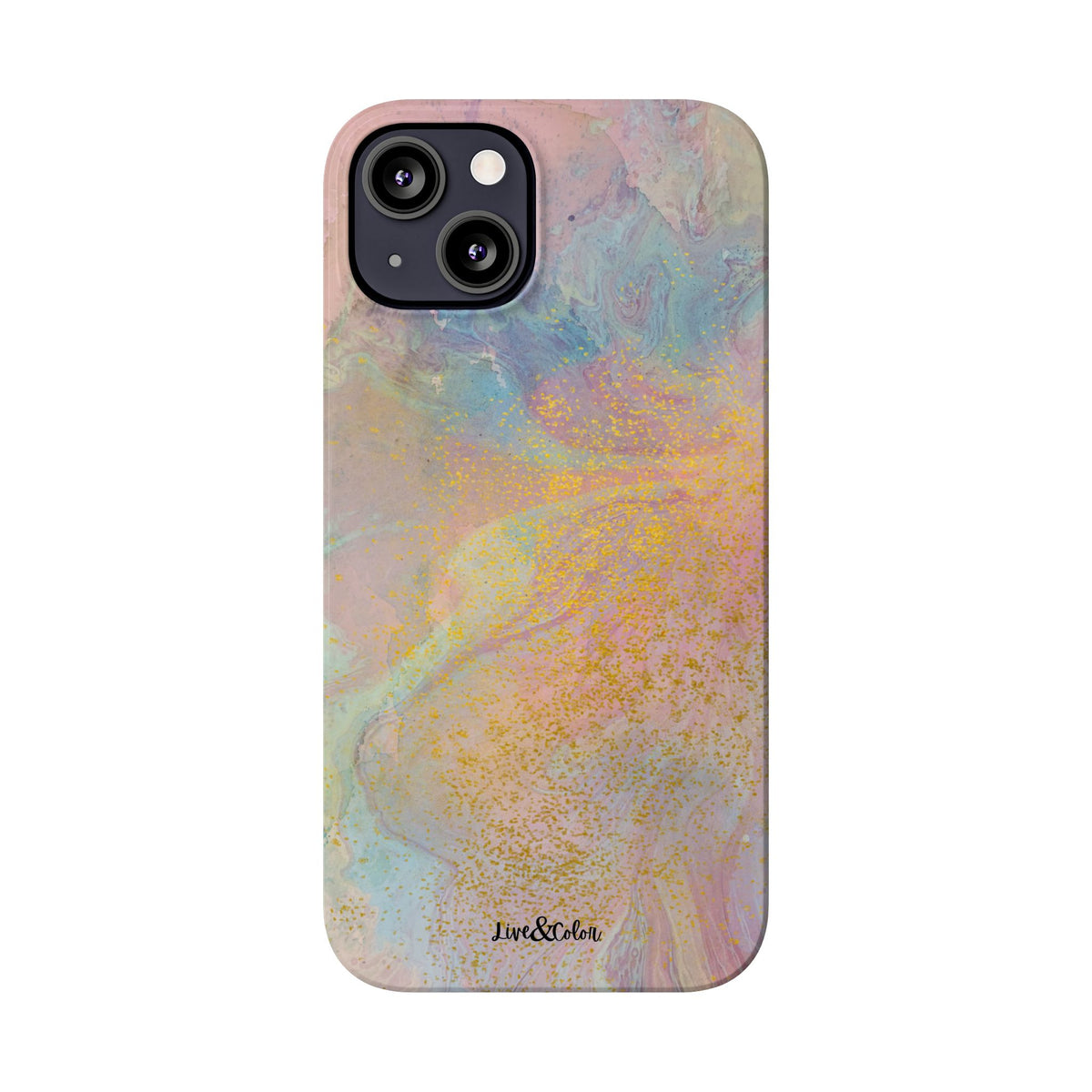 Pastel Abstract Watercolor Slim Phone Case