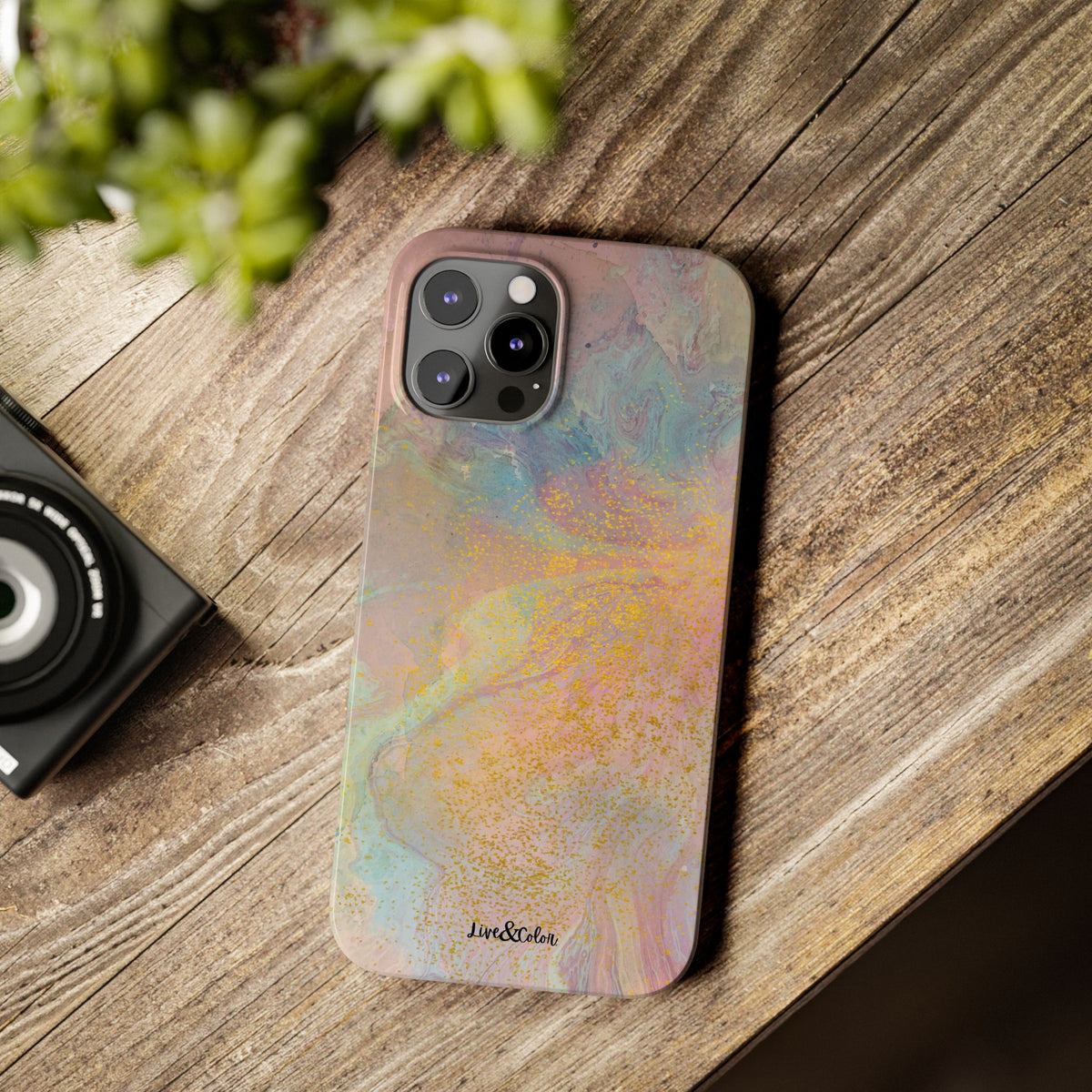 Pastel Abstract Watercolor Slim Phone Case