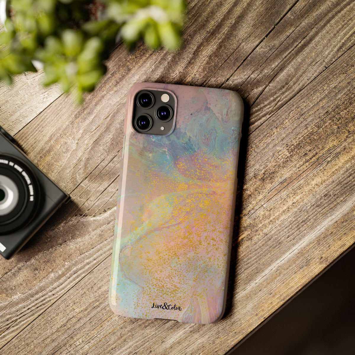 Pastel Abstract Watercolor Slim Phone Case