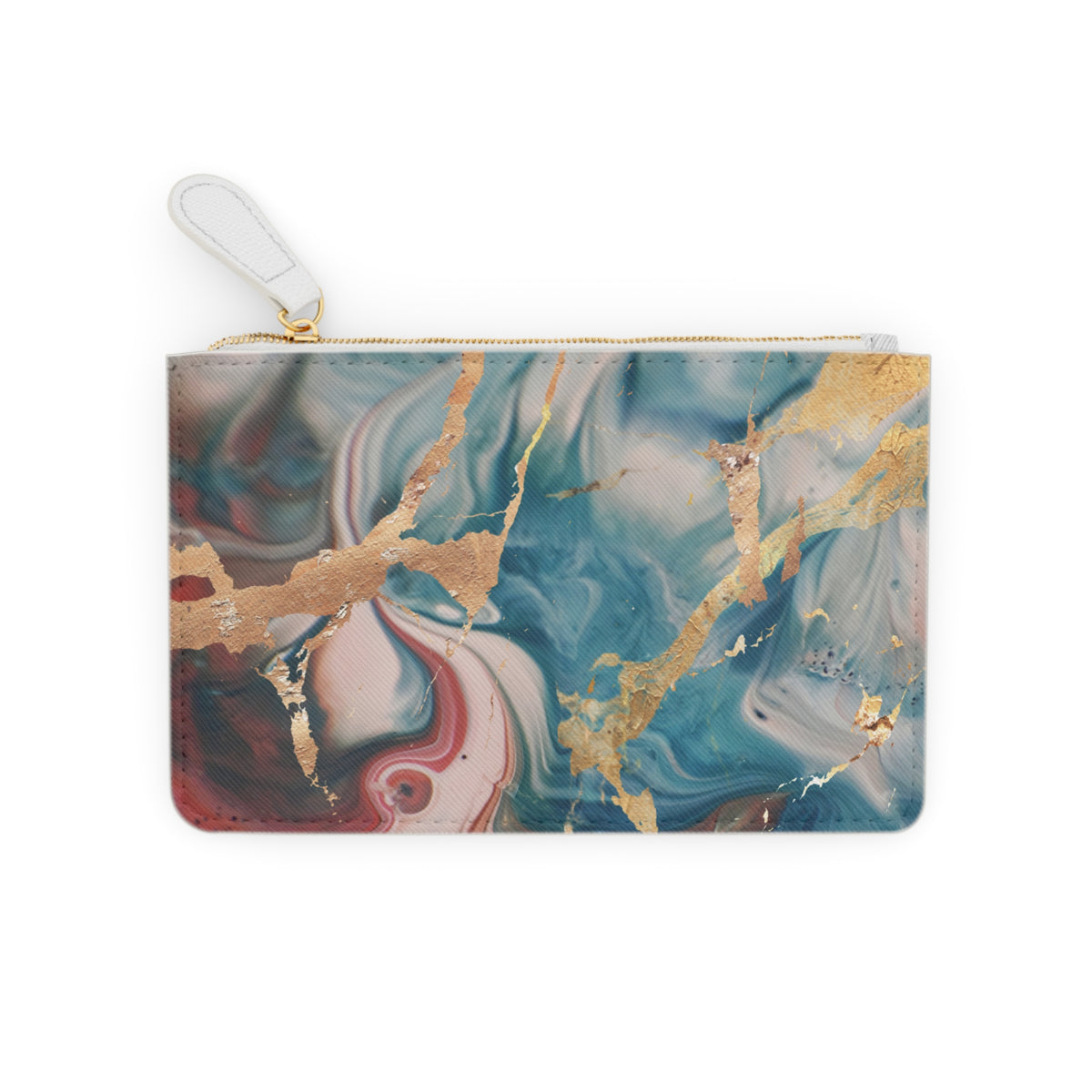 Mystic Gold Foil Watercolor Clutch (Mini)