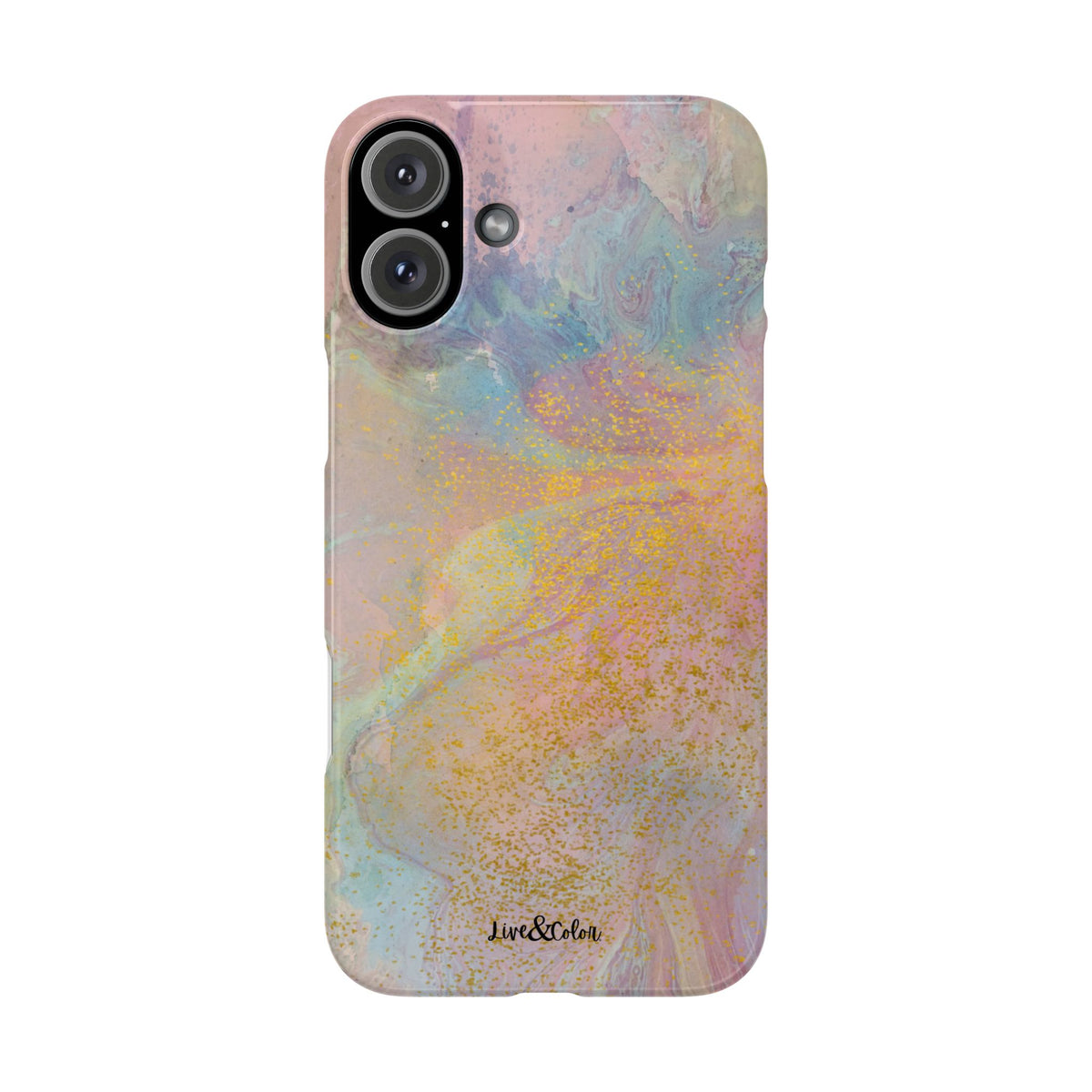 Pastel Abstract Watercolor Slim Phone Case