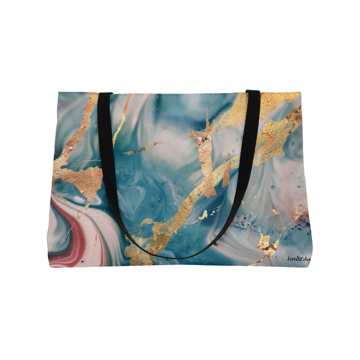 Mystic Gold Foil Weekender Tote Bag