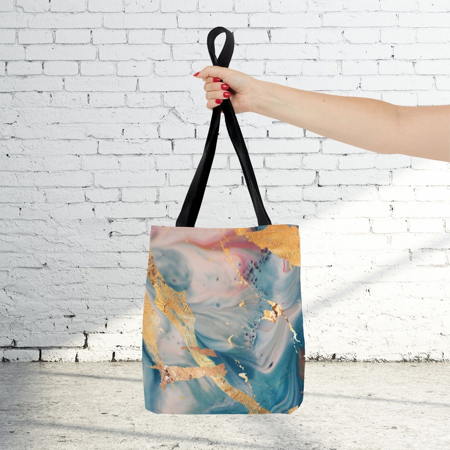 Mystic Gold Foil Watercolor Tote Bag