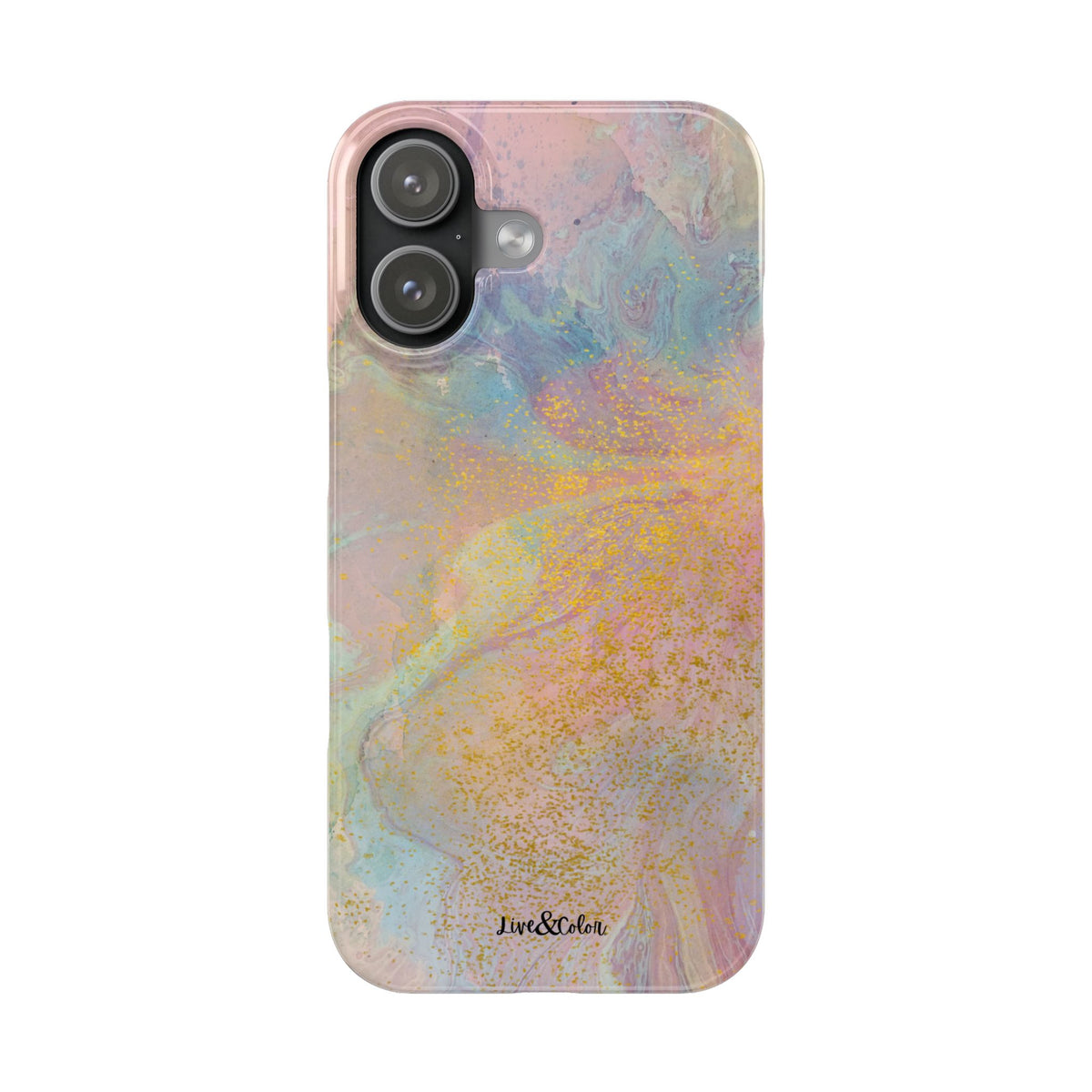 Pastel Abstract Watercolor Slim Phone Case