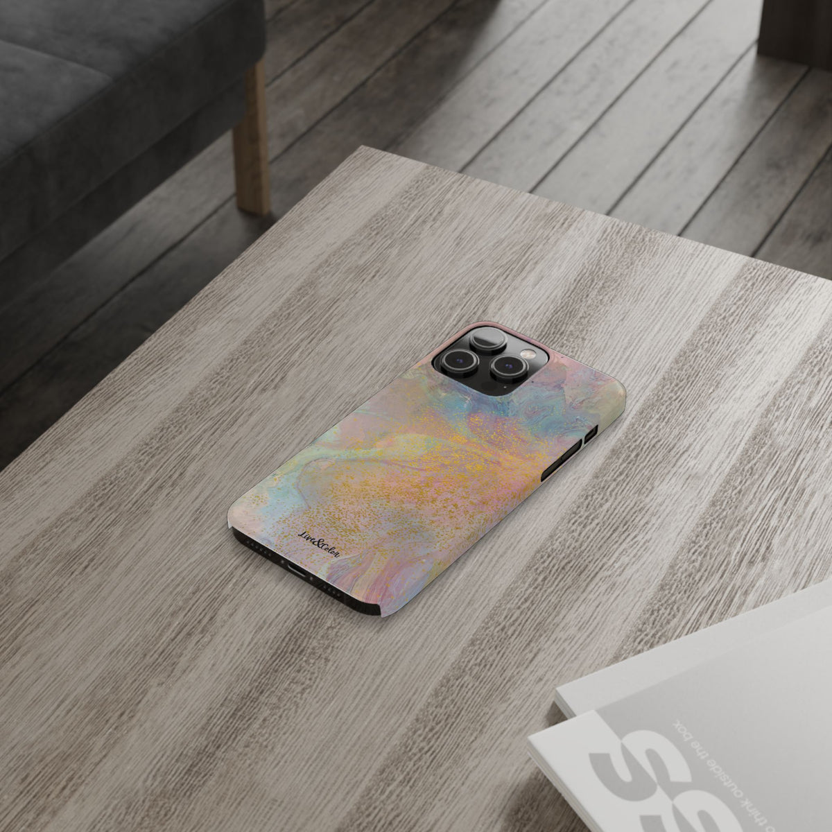 Pastel Abstract Watercolor Slim Phone Case