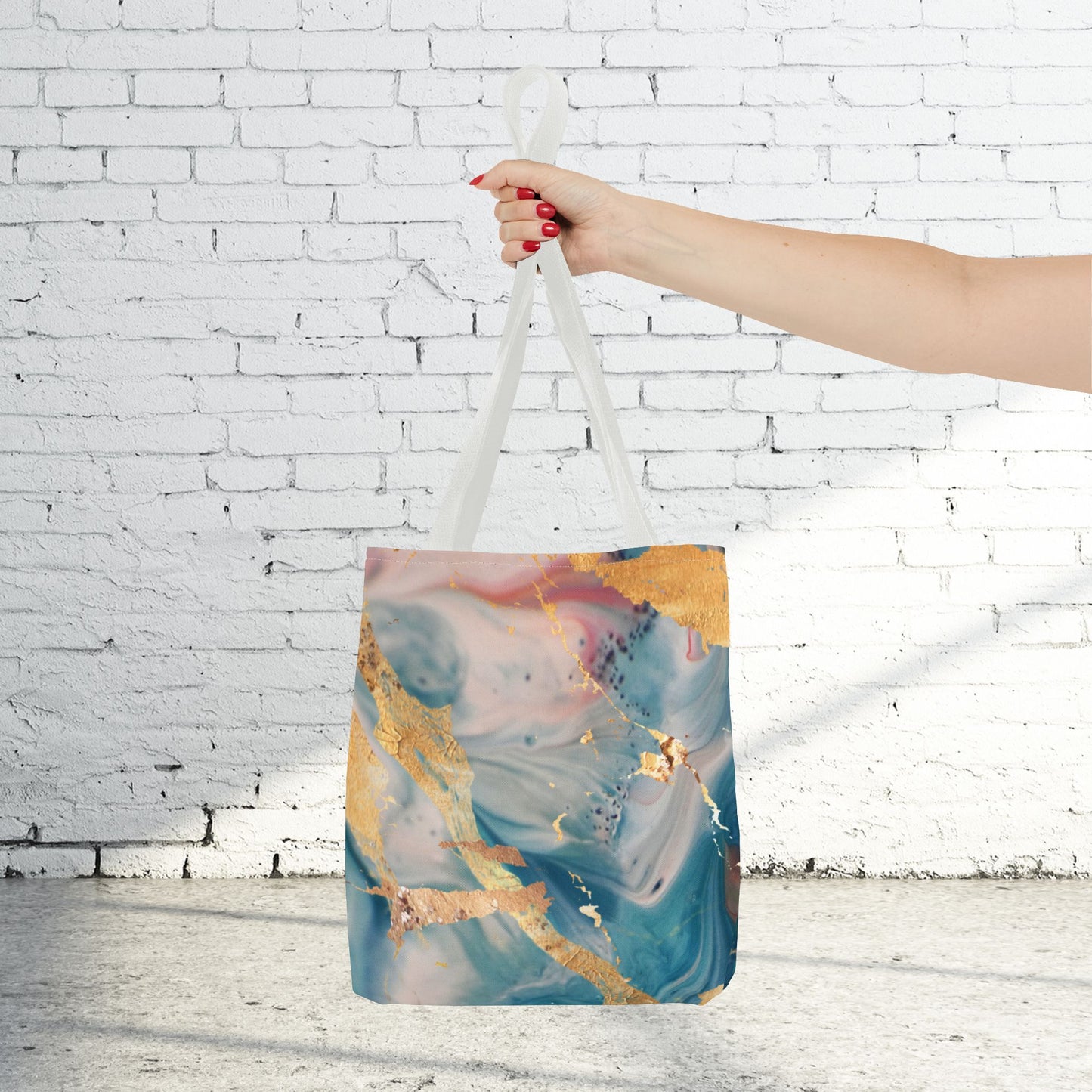 Mystic Gold Foil Watercolor Tote Bag