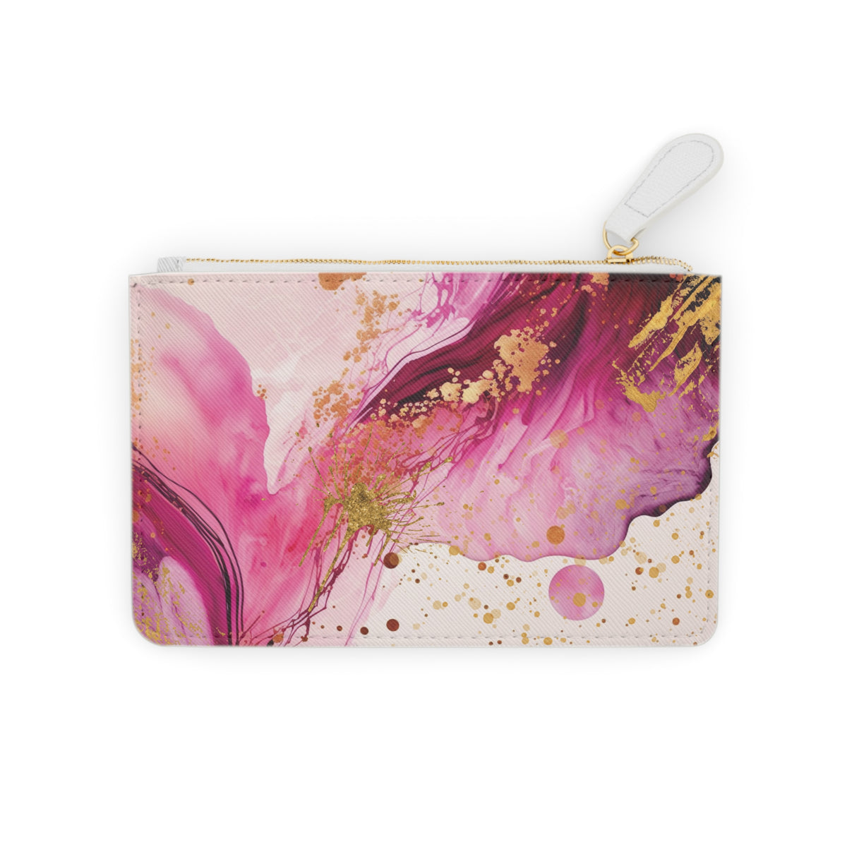 Pink Fuschia Magenta & Gold Clutch Bag (Mini)