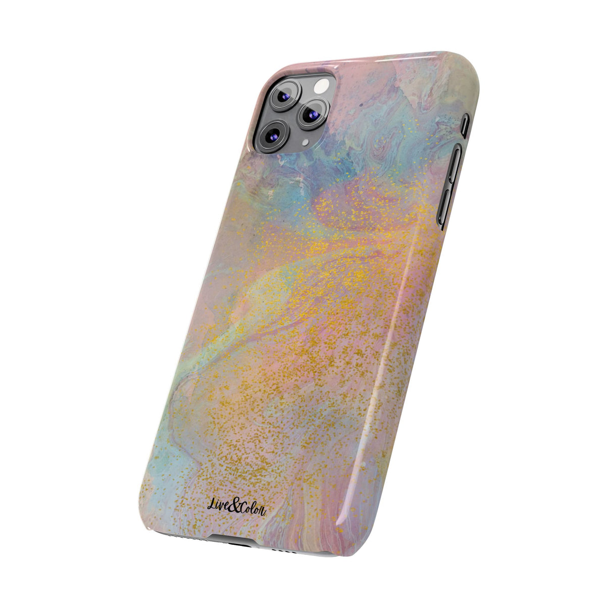 Pastel Abstract Watercolor Slim Phone Case