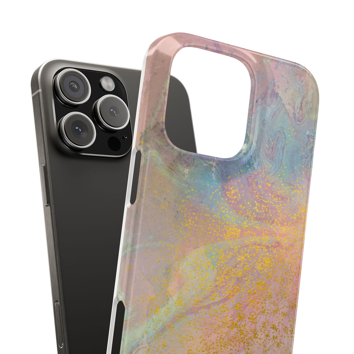 Pastel Abstract Watercolor Slim Phone Case