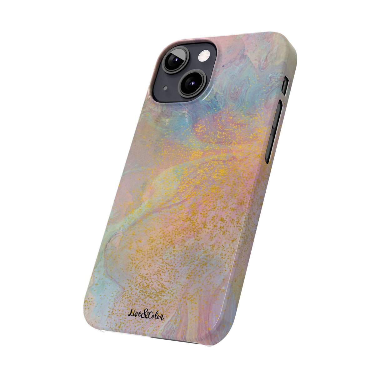 Pastel Abstract Watercolor Slim Phone Case