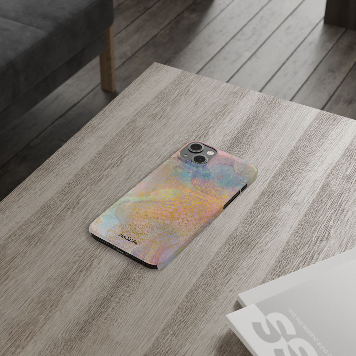 Pastel Abstract Watercolor Slim Phone Case