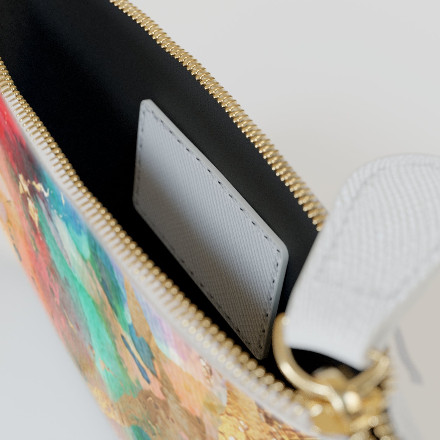 Watercolor & Gold Foil Clutch Bag (MINI)