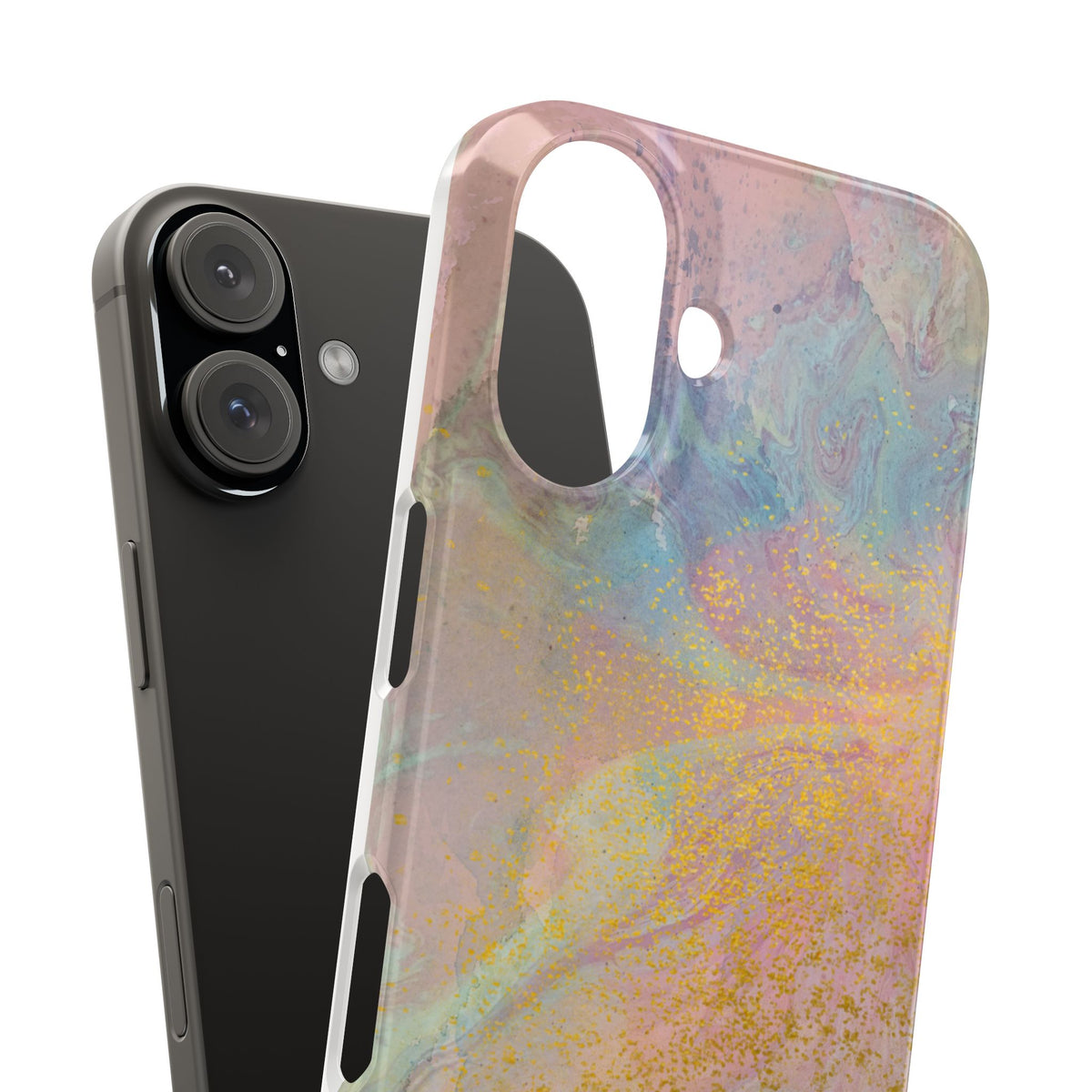 Pastel Abstract Watercolor Slim Phone Case