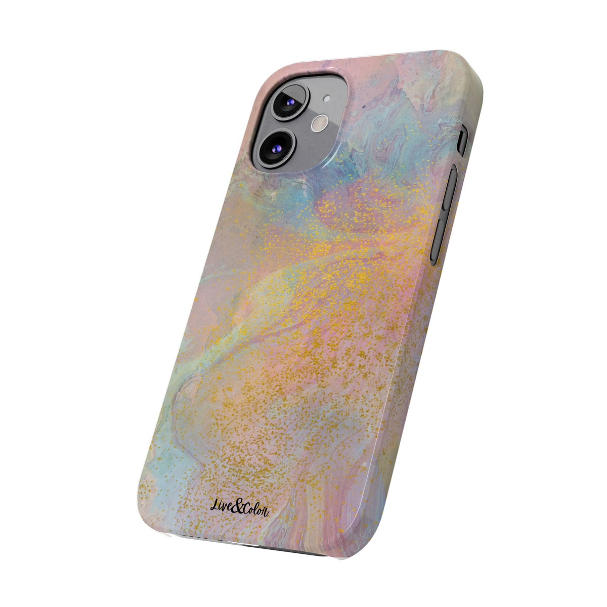 Pastel Abstract Watercolor Slim Phone Case