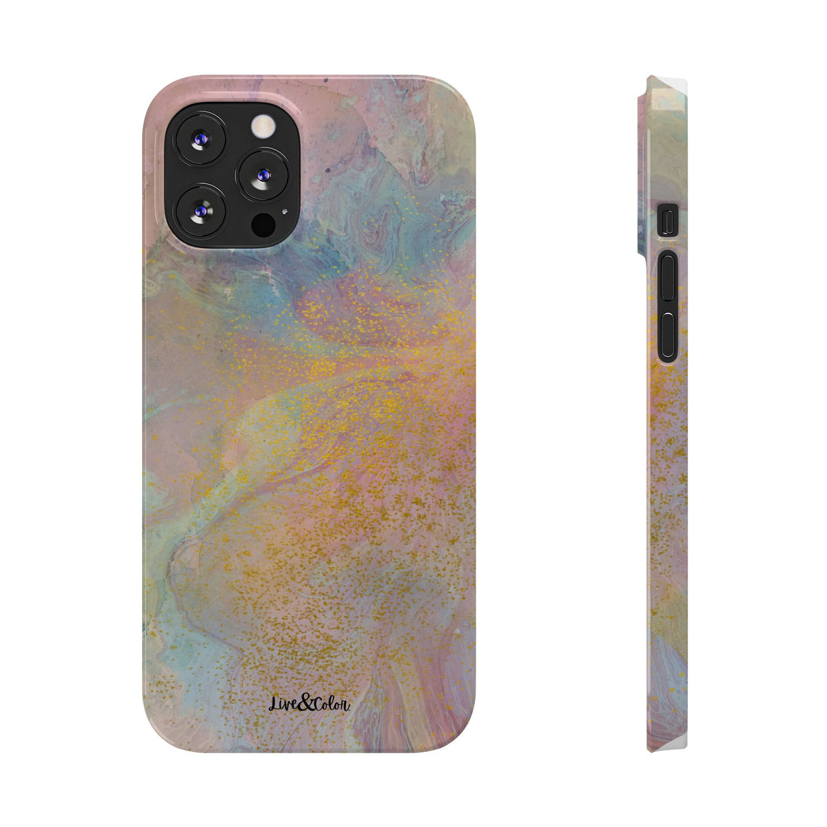 Pastel Abstract Watercolor Slim Phone Case