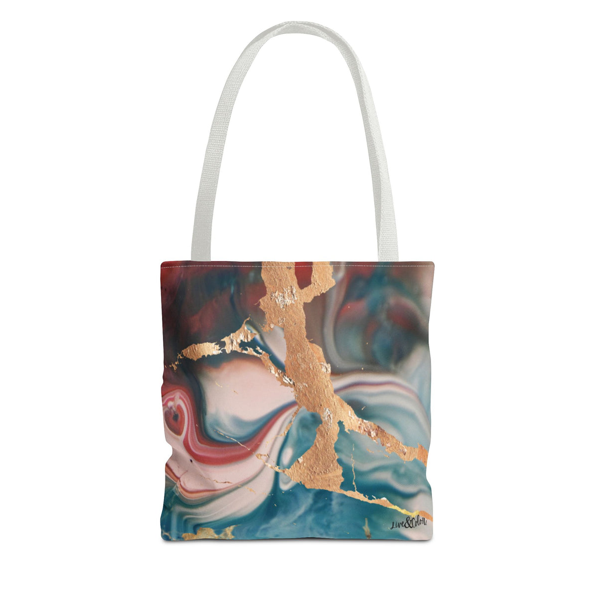 Mystic Gold Foil Watercolor Tote Bag